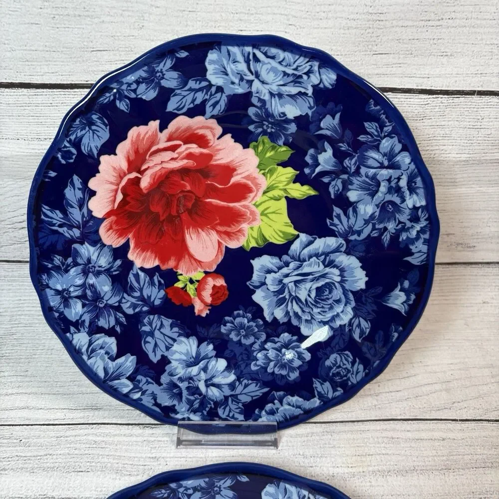 Pioneer Woman Heritage Floral Salad Dessert Plates 8.5